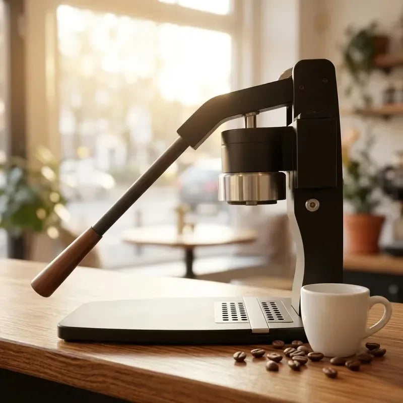 STLF  Manual Lever Espresso Machine, 9 bar pressure, precise temperature control, compatible with E61 filter press