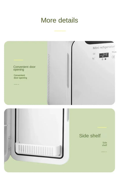 220V Mini Refrigerator Small Household Dormitory Car Mounted Refrigerator Mini Student Refrigeration Single Person Small  HCA1
