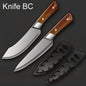 WXCOO Kitchen Knife Japanese Meat Cutting Knife Cleaver Butcher Knife Pork Boning Knife Shaving Knives with Cover