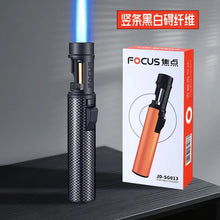 New Powerful Metal Gas Lighter Windproof Kitchen Cooking Torch Flame Jet Barbecue Smoking Accessories Cigar Lighters Men's Gift