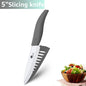 Ceramic Knives Set Kitchen knives 3 4 5 6 inch Chef knife +peeler with holder white zirconia blade Multi-color Handle