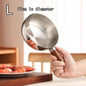 ♥Stainless Steel Saucepan with Wooden Handle - Single-Size Cookware for Boiling/Sauces, Induction & Gas Stove Compatible Pan