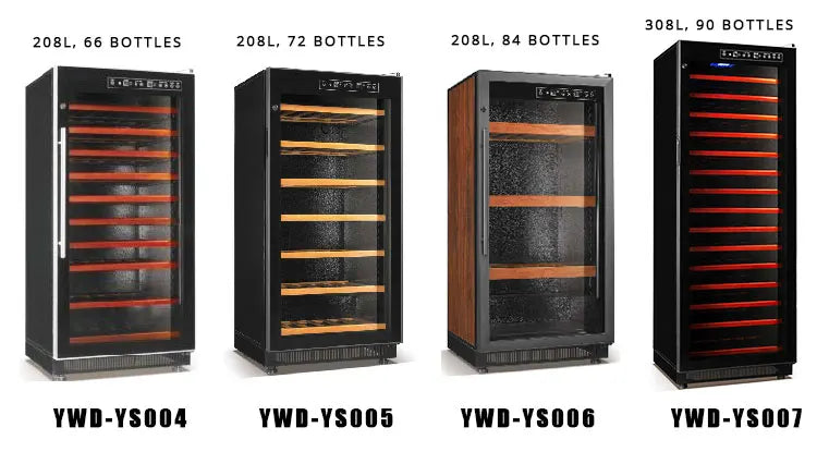 Supplier Customized Commercial Wine Beverage Refrigerator Dual Zone Large Size Wine Cooler Cabinet for Sale