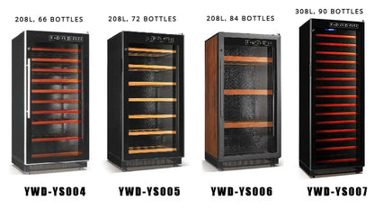 Supplier Customized Commercial Wine Beverage Refrigerator Dual Zone Large Size Wine Cooler Cabinet for Sale