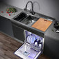 Integrated Sink Dishwasher Kitchen Built In 1000mm Sink Dishwasher Machine Automatic Smart In Stainless Steel Sink Dishwashers