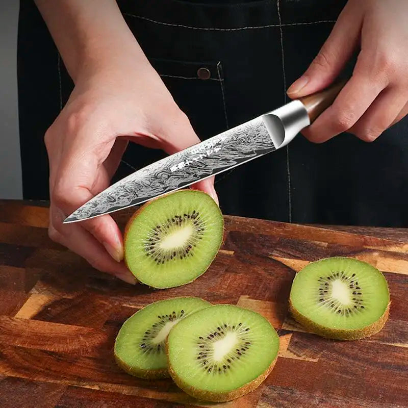 Japanese Style 4-Piece Kitchen Knife Set-Stainless Steel Chef Knives, Multifunctional Kitchen Knives for Home and Restaurant Use