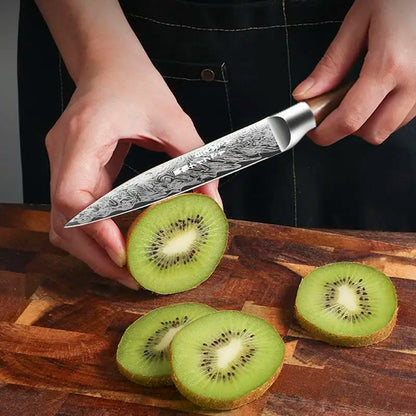 Japanese Style 4-Piece Kitchen Knife Set-Stainless Steel Chef Knives, Multifunctional Kitchen Knives for Home and Restaurant Use