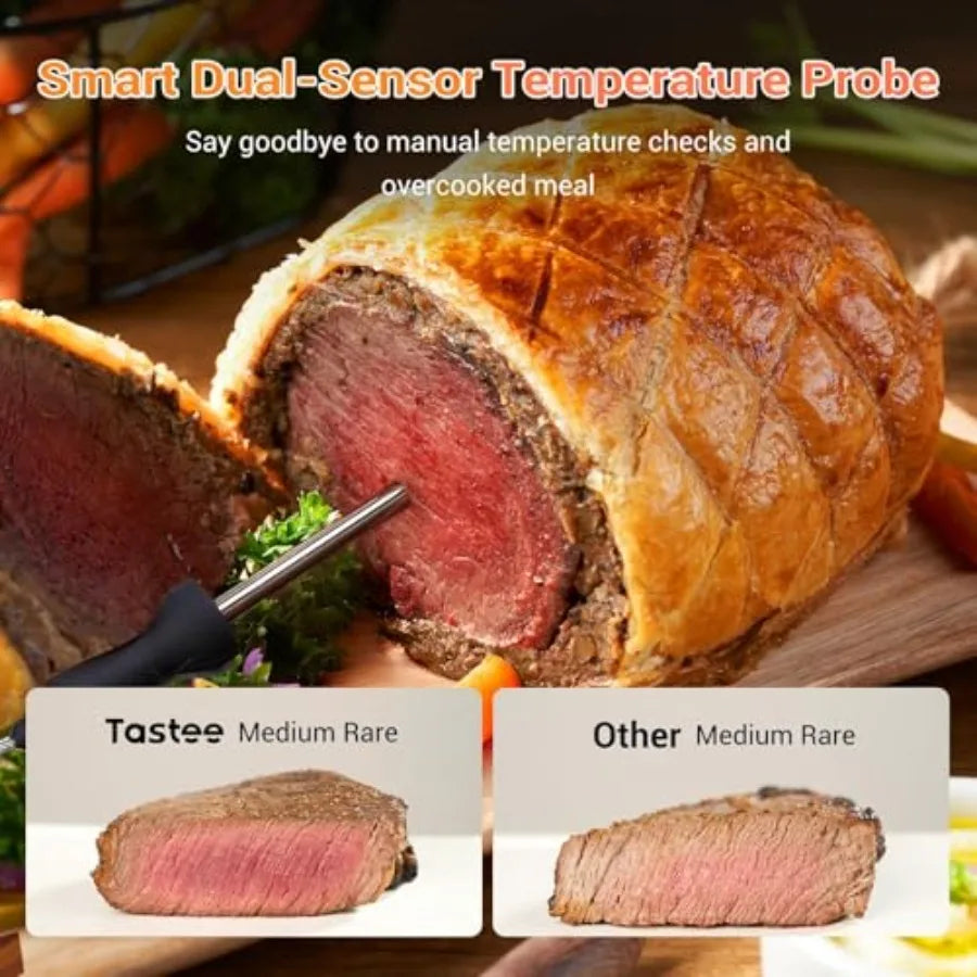 Ceramic Air Fryer for kitchen use, ceramic-coated, black, 8-in-1 versatility with 5.5QT capacity, 450F max temperature, smart p