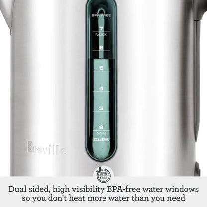 7-Cup Stainless Steel Hot Water Kettle, Brushed Finish