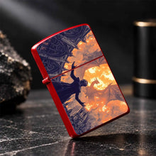 Dark Fantasy Dragon Flame Art Portable Lighter, Gothic Dome Fiery Dragon Aesthetic Decor, Suitable For Outdoor Camping, Daily Gathering, All Scenarios, Creative Unique Pattern, Ideal For And Gifting A Humorous And Interesting