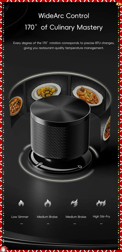 Hidden Built-in 4-Burner Gas Stove, Home Kitchen Range, Seamless Countertop Installation, Gas Cooktop for Residential Use