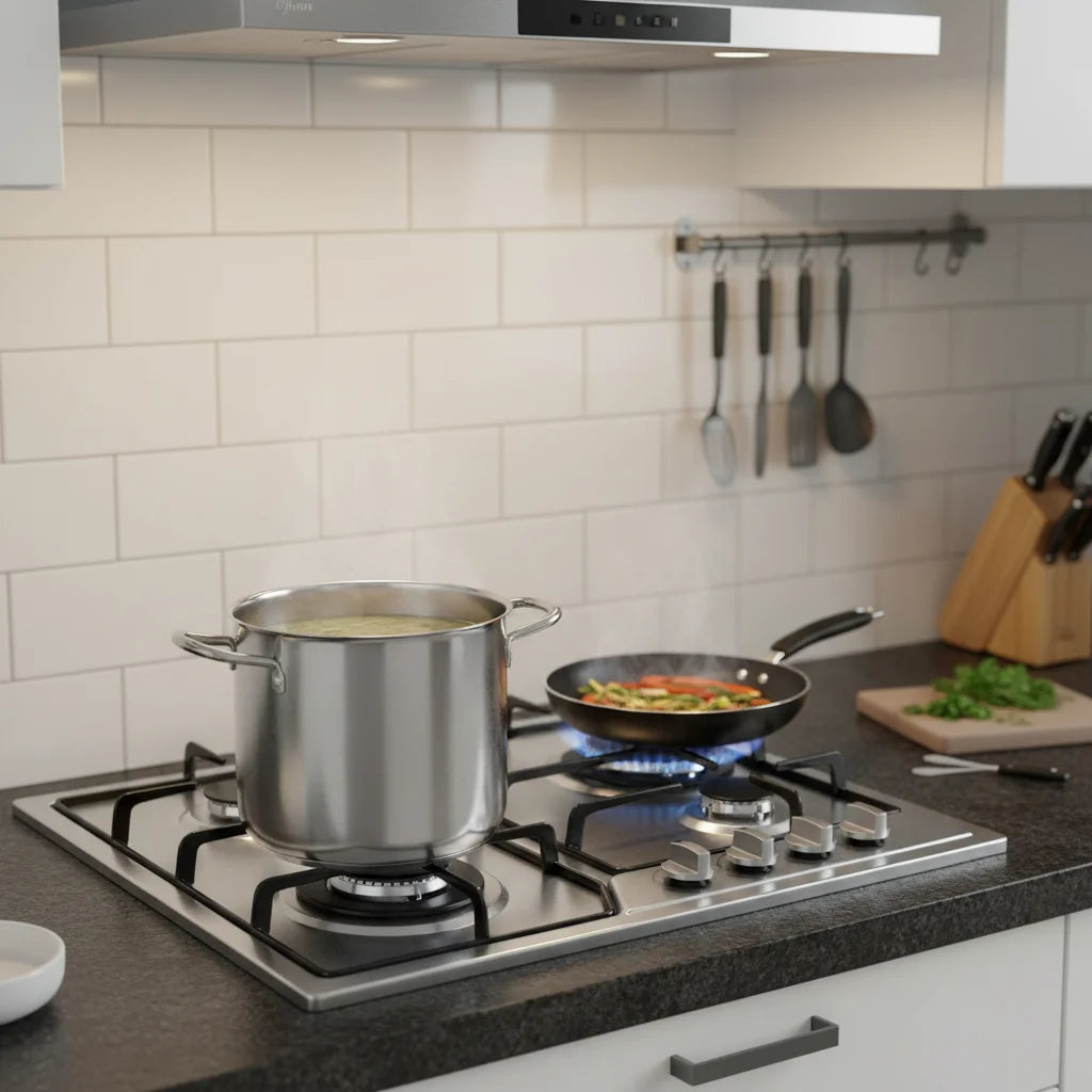 Clearance Sale Powerful Sealed Burners Gas Stove Safety Auto-Shutoff Cooktop with 4 Nozzles for Home Restaurant Cooking