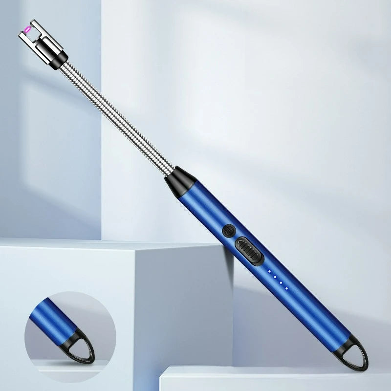 Home Kitchen Gas Stove Candles Outdoor BBQ Igniter, Rechargeable USB Windproof Lighter Smoking Accessories, Lighters Smoking