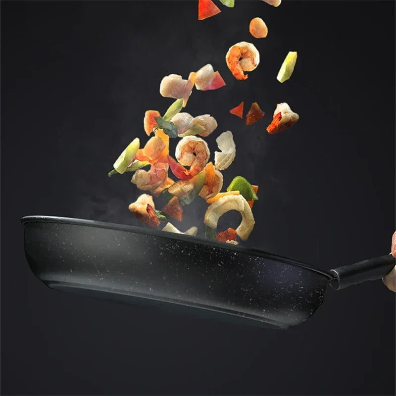 Maifan Stone Non-Stick Frying Pan Saucepan Omelette Cooking Pots Kitchen Egg Steak Kitchenware for Gas Induction Cooker