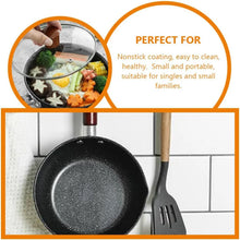 Non-Stick Sauce Pan Cooking Pot with Pour Spout Soup Pot Wooden Handle Stick Proof Sauce Pan 14cm for Induction Cooker Gas Stove