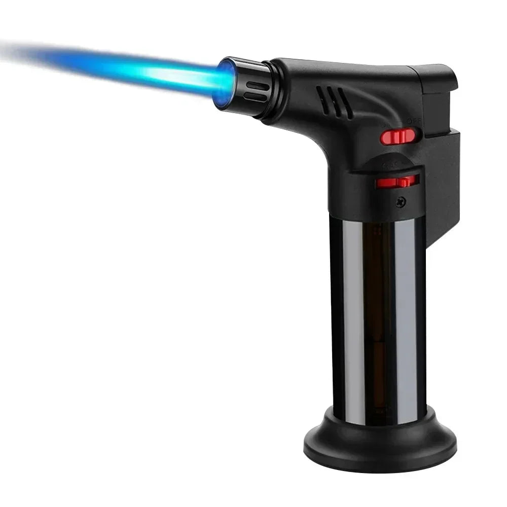 2026 New Torch Lighters Butane Refillable Jet Flame Windproof Torch Lighter for Candle Fireplace Camping BBQGrill Kitchen