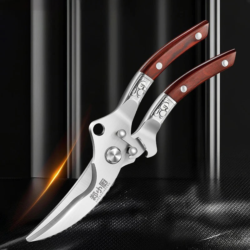 Multi-purpose Kitchen scissors Stainless Steel Heavy-duty Poultry Shears suitable for Bones Chicken Meat Fish Seafood Vegetables