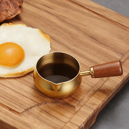 Sauce Pan Stainless Steel Non Stick Small Milk Warmer Pot Handy Cookware Even Heating Easy Clean Induction for Soup Butter