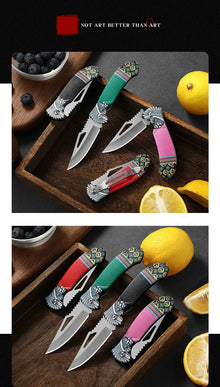 1Pcs Folding Knife Ideal for Eating Meat Cutting Fruit Roasting Sheep Made of Quality Stainless Steel Essential Kitchen Tool