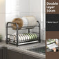 Dish Storage Rack Kitchen Shelf Dish Drain Rack Bowl Rack Cupboard Chopsticks Storage Box