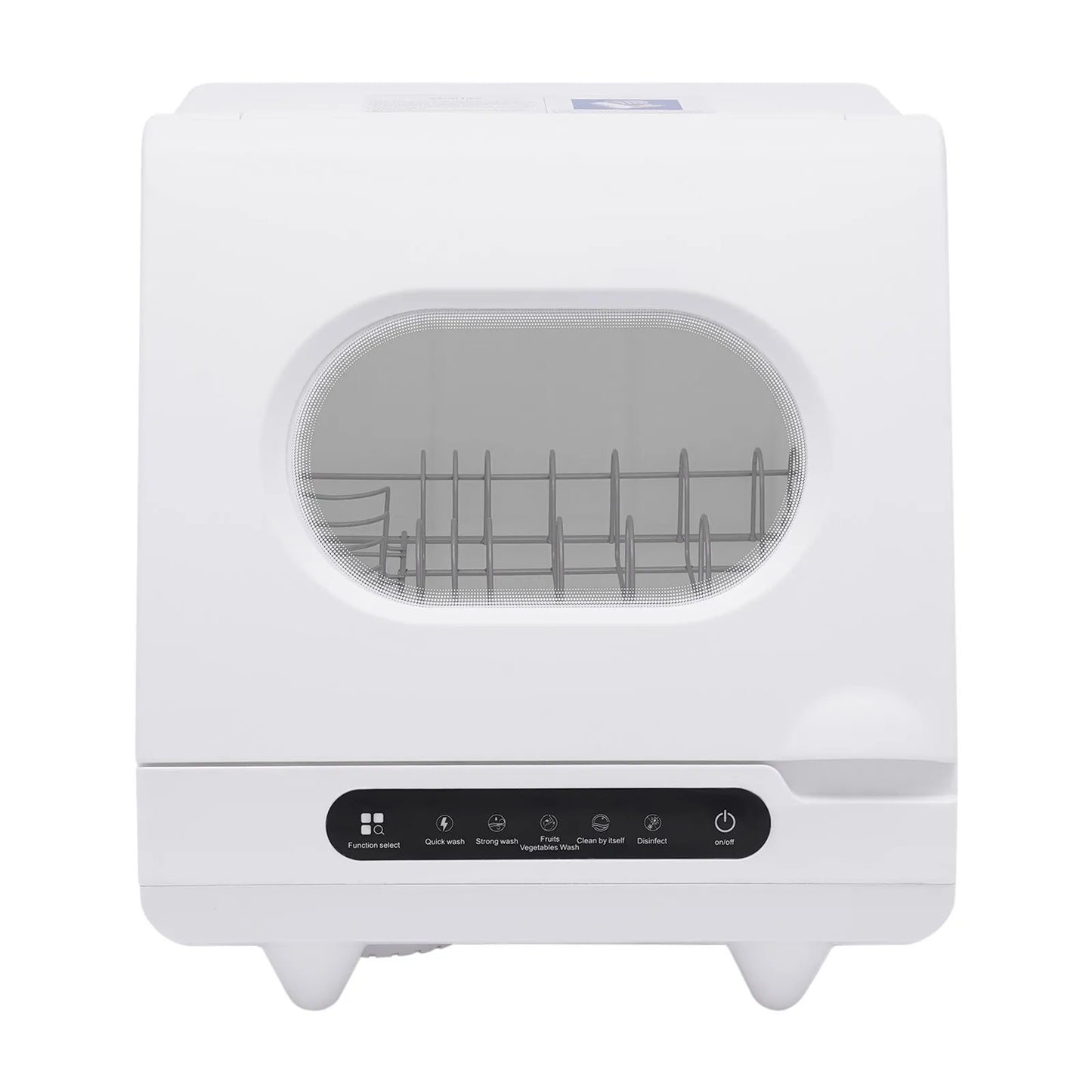 Portable Countertop Dishwasher Compact Dishwasher Mini Countertop Dishwasher 15.74*15.74*17.71in High-Temperature Water Twelve High-Performance Spray Jets Low Noise For Home Apartment Camper Rv
