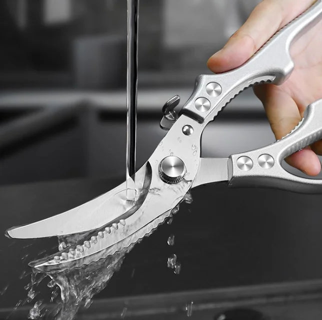 2025 New Kitchen Strong Scissors Sharp Stainless Steel Scissors BBQ Scissors Household Chicken Bone Scissors, Steak Scissors