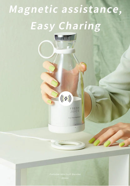 Portable Mini Blender Electric Juicer Fruit Smoothies Mixer Usb Magnetic Charging Multifunctional Juice Maker Machine Blender