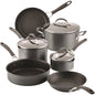 US Shipping Nonstick Induction Cookware Set 9 Piece Pots and Pans Graphite Coating Kitchen Cooking