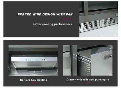 2025 BCD-355WQB Best-Selling Built-In Refrigerator-Freezer - 355L Home Appliance with Premium Cooling Performance