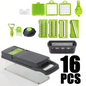 Multifunctional 5 In 1 Handheld Food Chopper Vegetable Slicer Dicer Grater Portable Kitchen Veggie Cutting Prep Tool