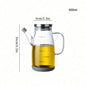 Borosilicate Glass Fuel Pumps - High-Temperature Durable, Leak-Proof Kitchen Glass Oil Bottles with Non-Drip Spouts