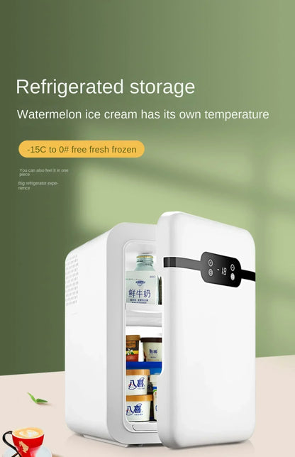 220V Mini Refrigerator Small Household Dormitory Car Mounted Refrigerator Mini Student Refrigeration Single Person Small  HCB1