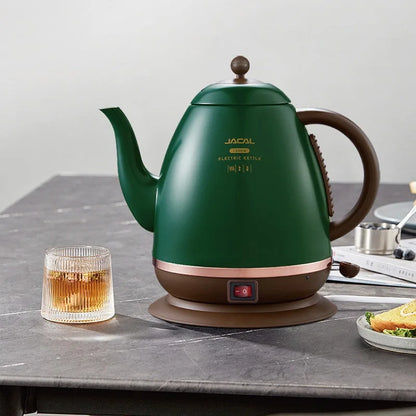 1500ml Electric Kettle Household Quick Boiling Kettle Long Spout Tea Kettle Retro Automatic Thermos Kettle Kitchen Tool 220V