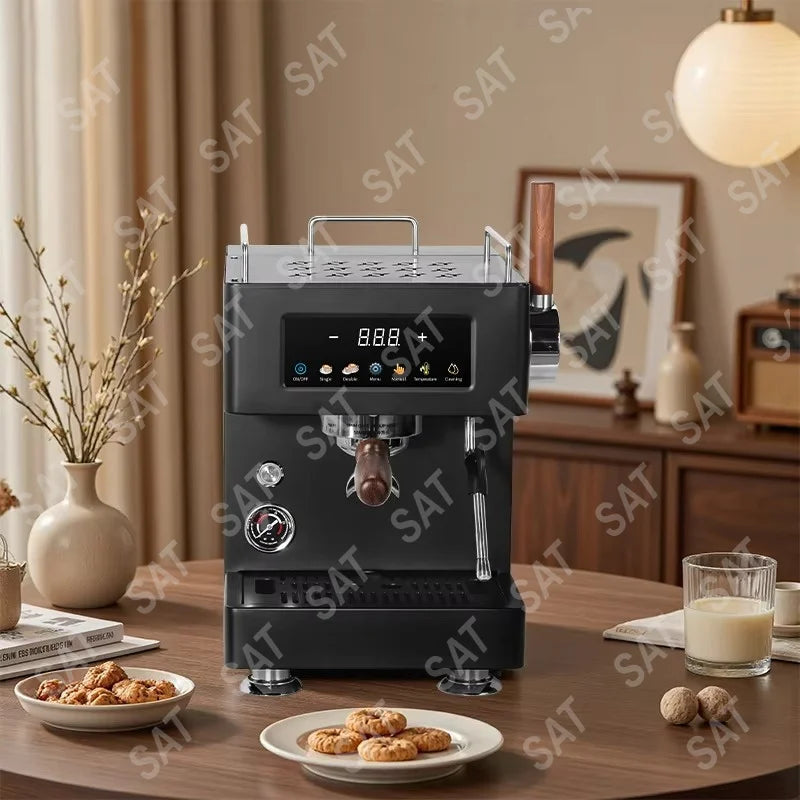 -For MC-20   RV Hotel Use Espresso Coffee Machine 12 Bars Stainless Steel Housing Semi-Automatic Programmable 20 Cups*