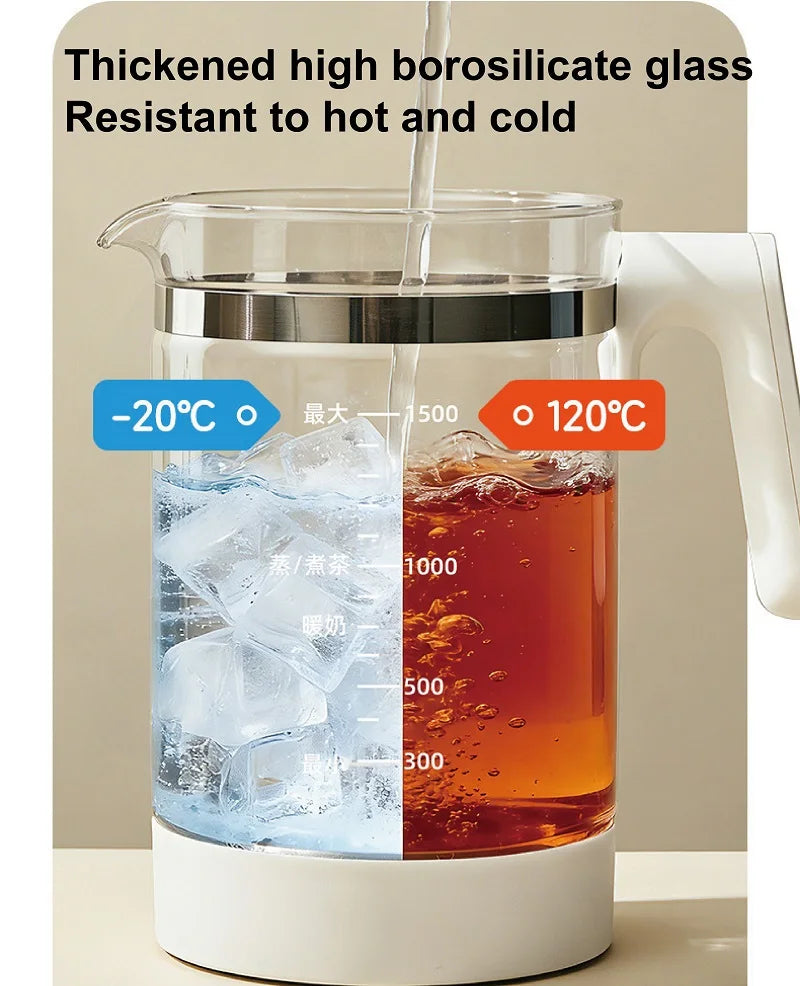 1.5L Electric Kettle Home Health Kettle Multifunctional Milk Regulator Temperature Control Flower Tea Kettle Auto Keep Warm 800W