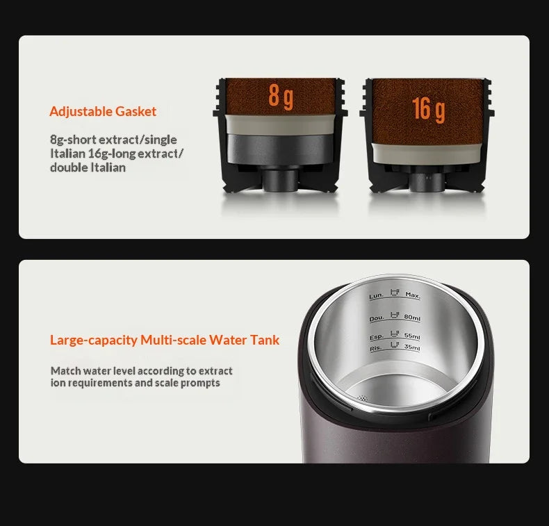 Wacaco Pixapresso Portable Electric Espresso Coffee Capsule Machine Battery Powered For Outdoor Camping Hiking Travel Home Cafe
