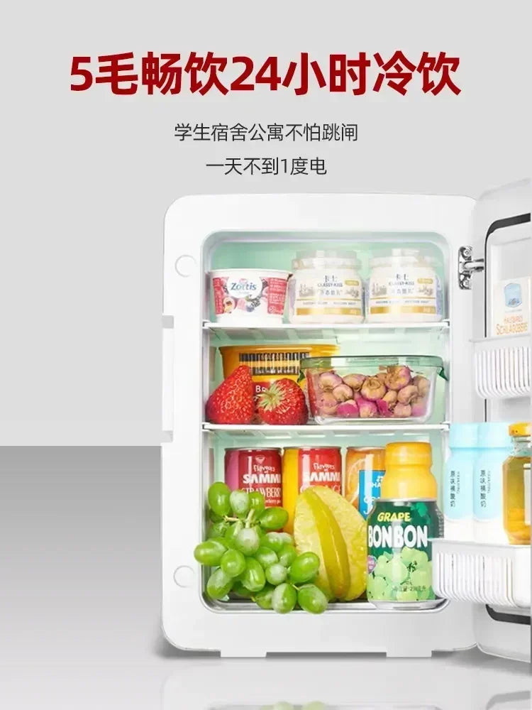 USB/220V Compact Refrigerator by Xinfei - Portable Mini Fridge for Office, Home and Car Use DB