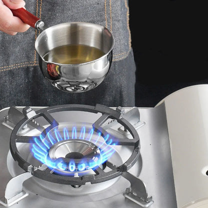 1pc 150/300/500ML Stainless Steel Mini Frying Pan Hot Oil Pan Hot Sauce Small Pot Cooking Butter Melting Pot Kitchen Supplies