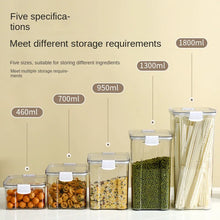 1-5PCS Sealed Jars Large Capacity Waterproof Transparent Scene Kitchen Candy Dried Grain Storage With Lid Fridge Storage Tank