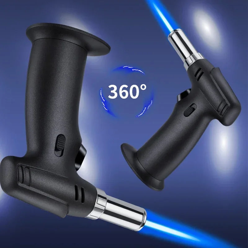 Butane Gas Jet Cooking Kitchen Lighters with Safety Lock, 1300 Degree Torch, Cigar, Dessert Cream, Barbecue, Welding Gadget