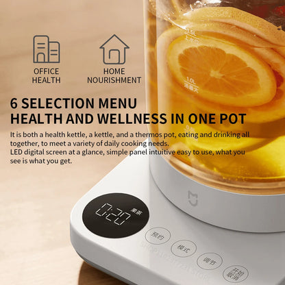 NEW MIJIA Multifunctional Health Pot Electric kettle N1 Household Appliances 800W 304 Stainless Steel Heat Preservation -CN