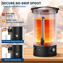 Tacleekii 12L 14L 18L Commercial Double Wall Coffee Maker 80 Cups-120 Cups Hot Water Urn Large Capacity Large Capacity Hot Coffee & Water Urn for Wedding, Buffet, Catering, Office, Black Finish