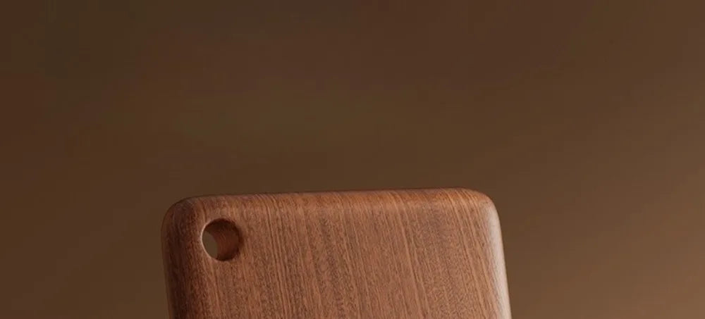 JUSTINLAU 4 Sizes Square Wood Cutting Board Ebony Household Antibacterial and Mildew Proof Fruit Meat Vegetables Chopping Board