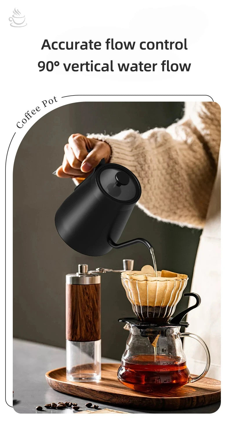 110V/220V Electric Kettle Gooseneck Jug Hand brew Coffee Pot Thermo Pot Temperature-Control Heating Water Bottle Smart Teapot