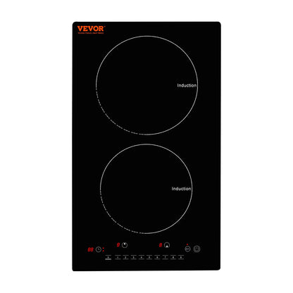 SucceBuy 2 Burners Electric Induction Cooktop Stove Hob Built-in Burner Cooker Sensor Touch Control Magnetic Cooker Hot Plate