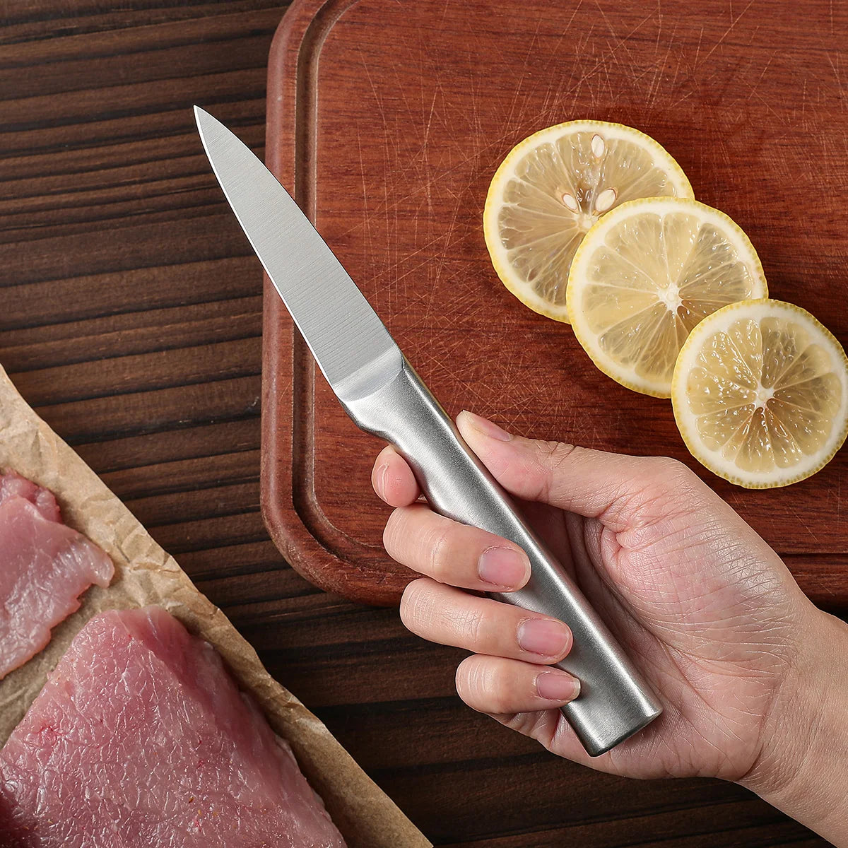 5 piece knife set, Seiko hollow handle stainless steel kitchen Chef's knife, home ladies' chopping/carving/slicing/paring knife