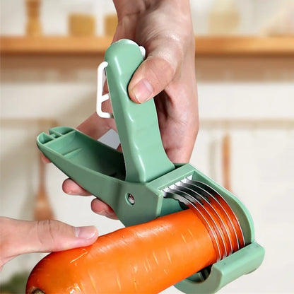 1/2Pcs Kitchen Tools Stainless Steel Vegetable and Fruit Slicer Multi Functional Salad Slicer Gadgets Home Kitchen Accessories