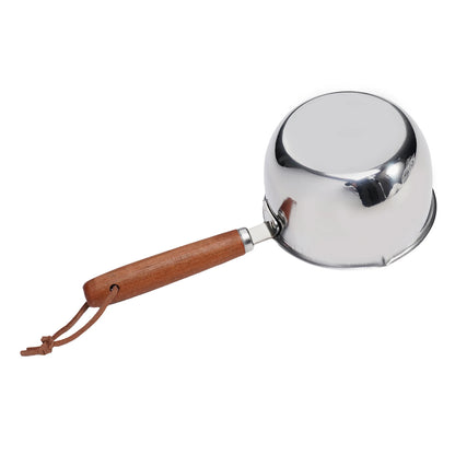 1pc 150/300/500ML Stainless Steel Mini Frying Pan Hot Oil Pan Hot Sauce Small Pot Cooking Butter Melting Pot Kitchen Supplies
