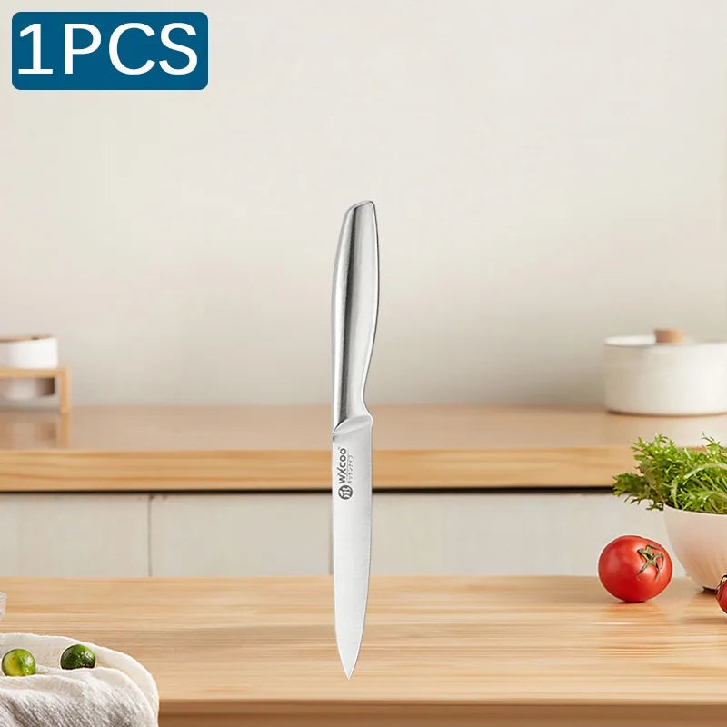 WXCOO Professional Scissor Set Stainless Steel Kitchen Knives BBQ Meat Cutting Japanese Santoku Knife Kitchen Supplies