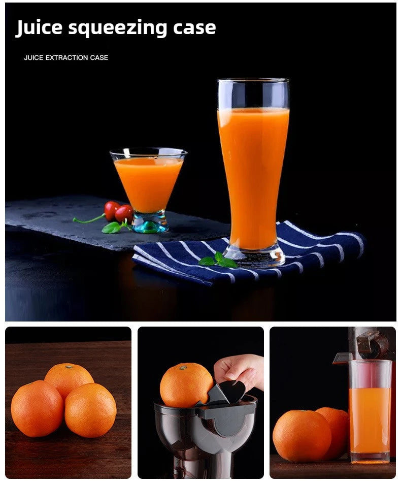 220V Juice Extractor Home Slag Separation Ginger Fruit Vegetable Juice Extractor Multifunctional Fruit Slow Juicer Automatic